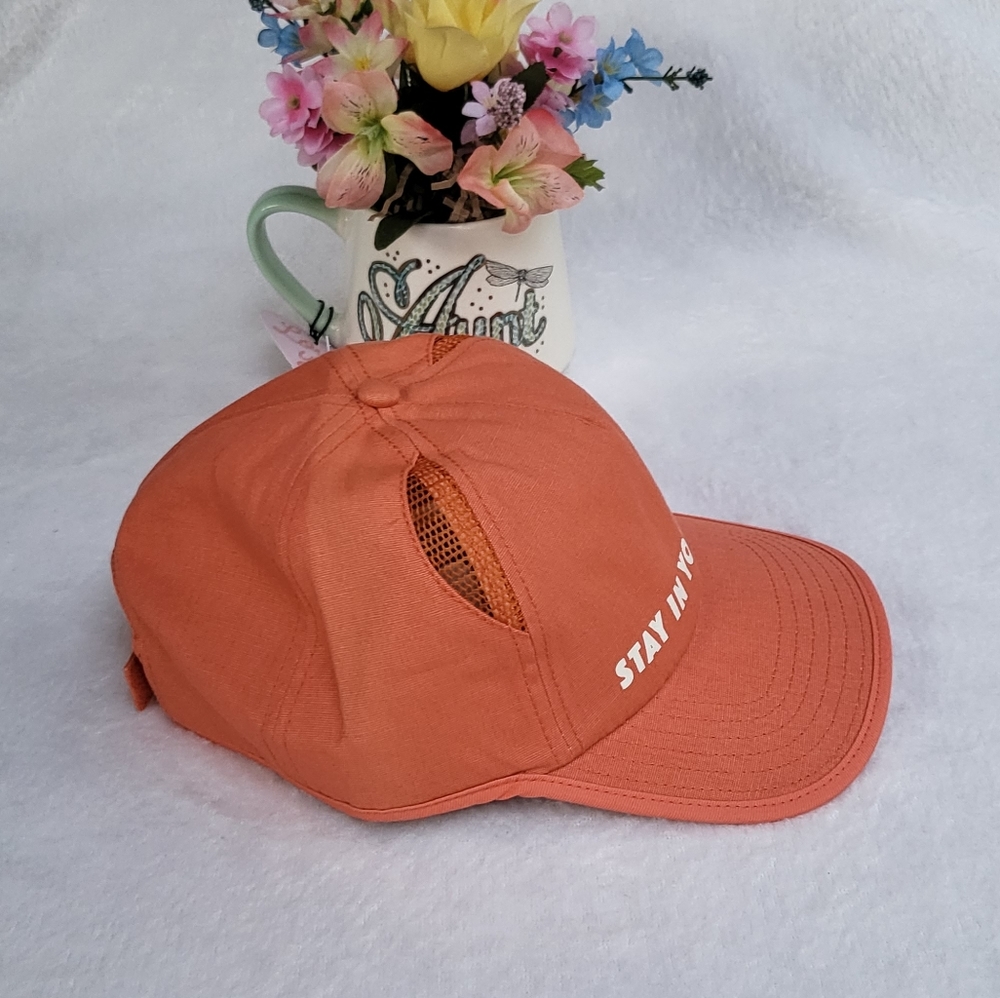 New O'Neill Stay in your Wave Women Snap Back Hat color Orange size ONE. - Picture 3 of 7